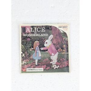 Complete set of three vintage View-Master reels Alice in Wonderland 1952‎